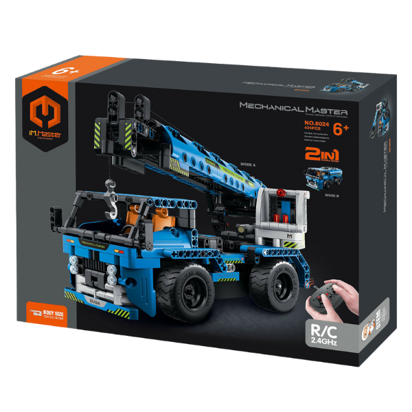 Конструктор 2 в 1 iM Master Mechanical Master "Автокран", на пульте радиоуправления, 401 элем.