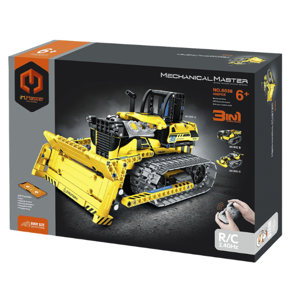 Конструктор 3 в 1 iM Master Mechanical Master "Бульдозер", на пульте радиоуправления 452 элем.