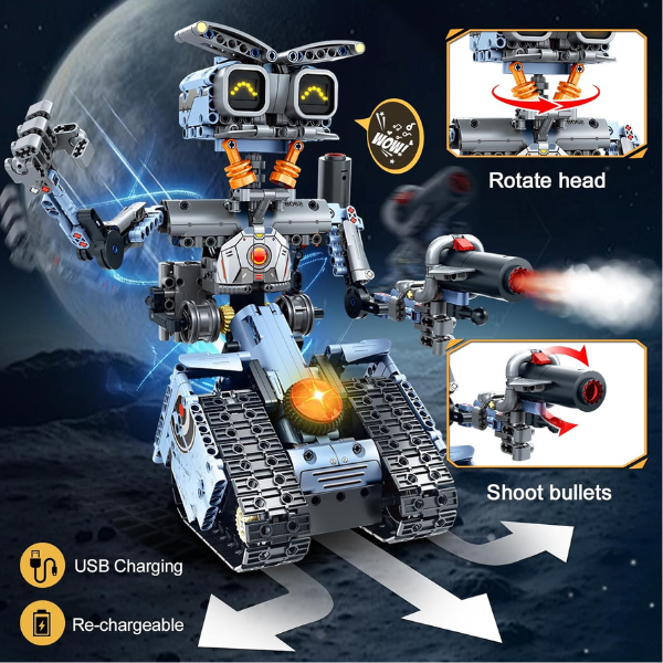 Конструктор 5 в 1, iM Master Mechanical Master "Робот-трансформер", на пульте радиоуправления, 687 элем.