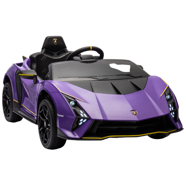 Машина LAMBORGHINI AUTENTICA, Аккумулятор 12V7AH, 4 мотора 25W, EVA колеса, кожаные сидения