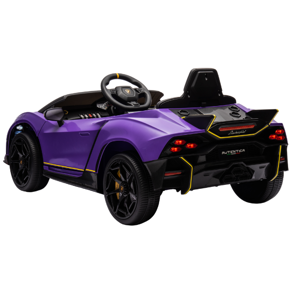 Машина LAMBORGHINI AUTENTICA, Аккумулятор 12V7AH, 4 мотора 25W, EVA колеса, кожаные сидения