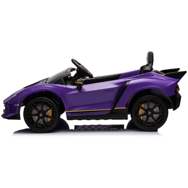 Машина LAMBORGHINI AUTENTICA, Аккумулятор 12V7AH, 4 мотора 25W, EVA колеса, кожаные сидения