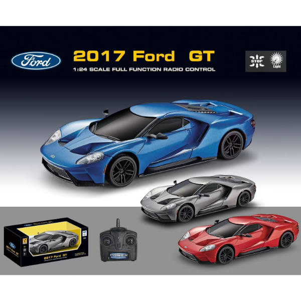 FORD GT 1:24 cu telecomandă, geamuri tonate, 3 culori