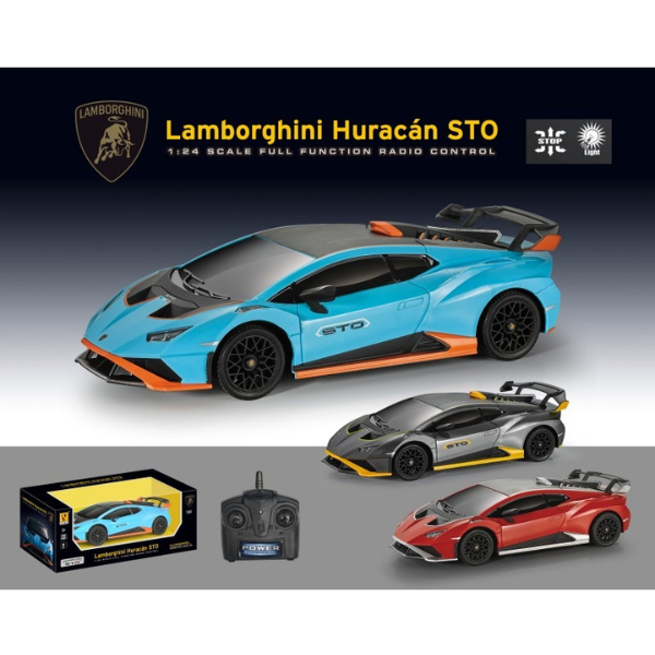 Lamborghini Huracan STO 1:24 cu telecomandă, 3 culori