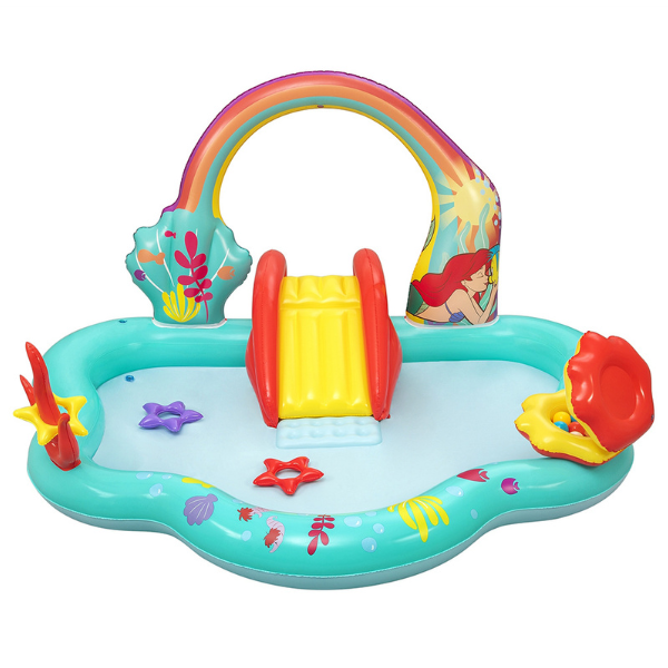Bestway Centrul de joc gonflabil "Disney Sirena", 221x193x140 cm, 2+