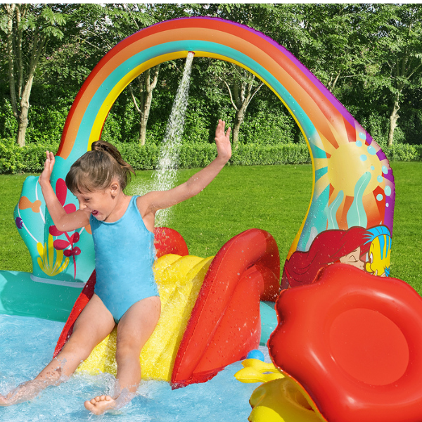 Bestway Centrul de joc gonflabil "Disney Sirena", 221x193x140 cm, 2+