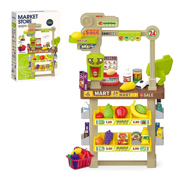 Set de joacă pentru copii „Minimarket”, 61 elem.