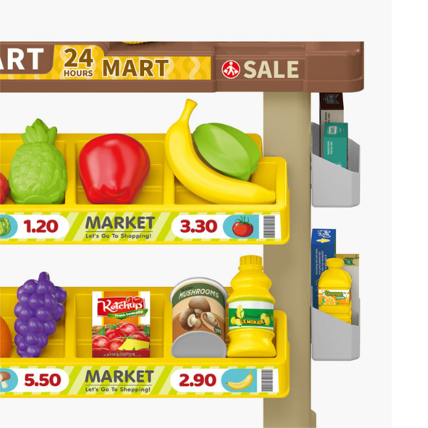 Set de joacă pentru copii „Minimarket”, 61 elem.