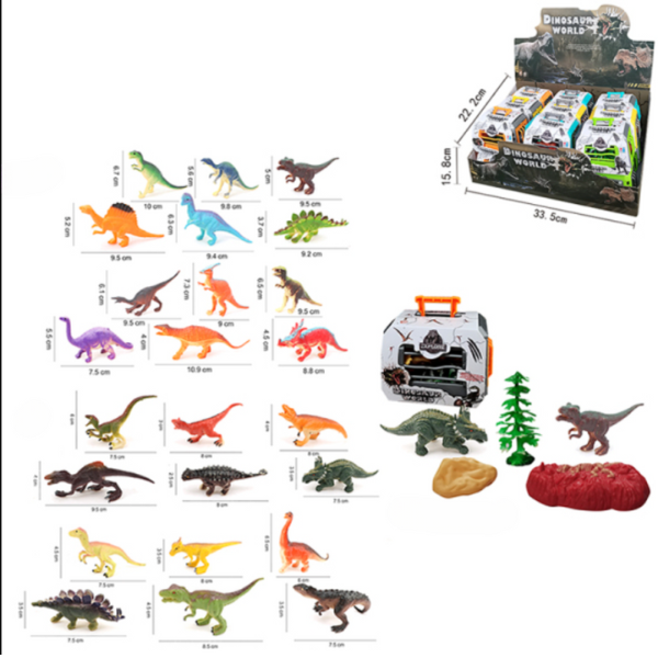Set de Dinozauri în Cușcă Mică (as).