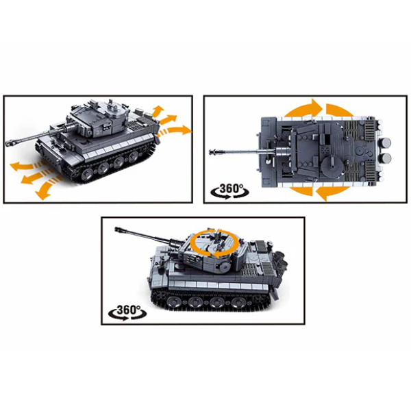 Set de construcție "Tanc Tiger", 814 elem.