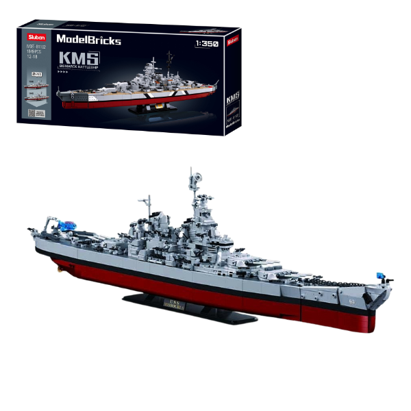 Set de construcție "Bismarck", 2 in 1 1849 elem.