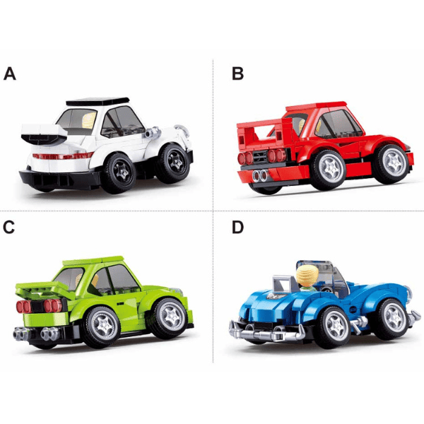Set de construcție "Automobil de oraș", 4 modele, de la 157 pînă la 169 elem.