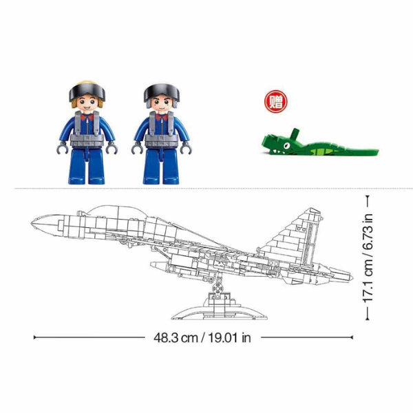 Set de construcție "Portavion J16", scara 1:44, 1041 elem.