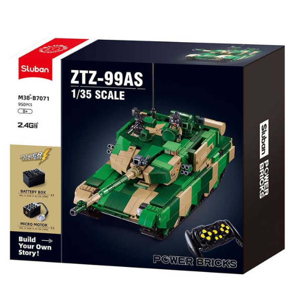 Set de construcție "Tanc ZTZ-99AS", cu telecomandă, 950 elem.