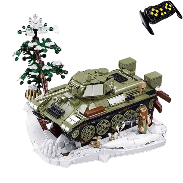 Set de construcție "Tanc Т-34", scara 1:35, cu telecomandă, 873 elem.