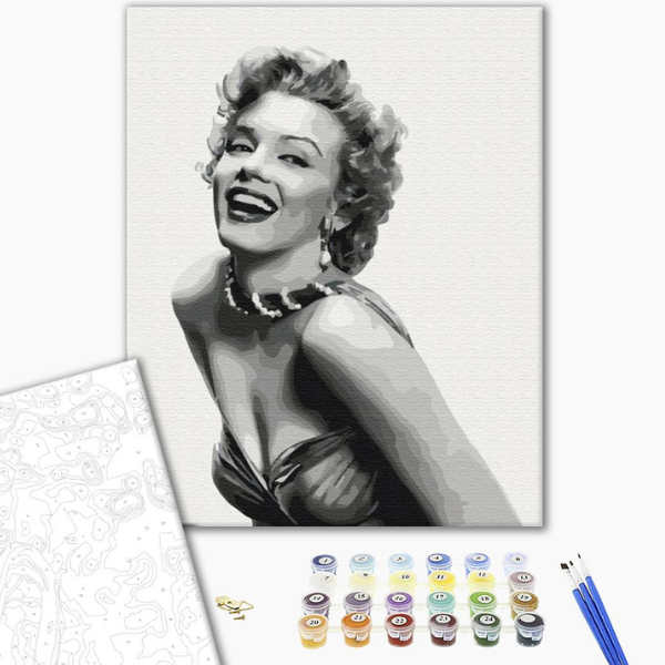 Pictură pe numere 40х50 cm (fără cutie) – Monroe de neuitat