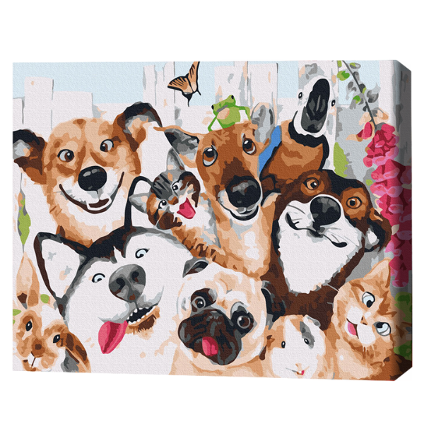 Cumpara  Creativitate/Logică - Pictură pe numere 40×50 (în cutie) – Selfie c..