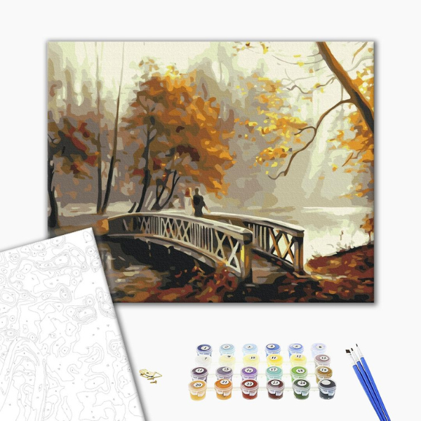 Pictură pe numere 40*50 cm (în cutie) – Ceață de toamnă.