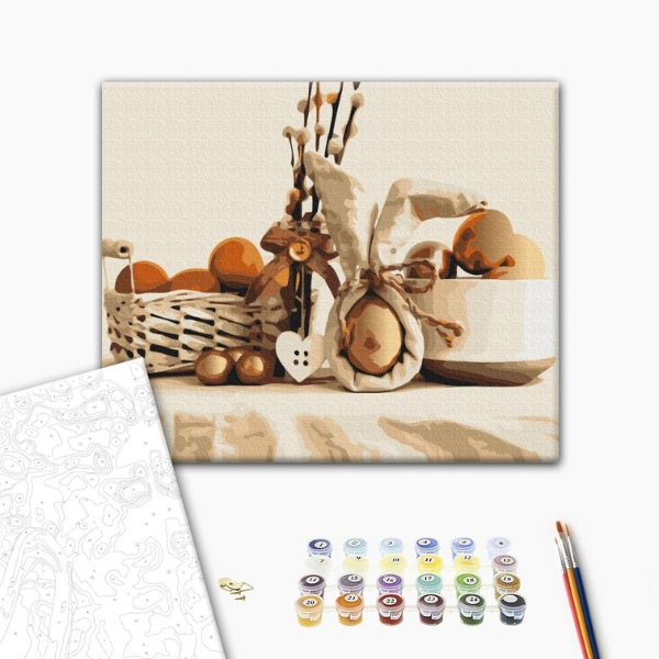 Pictură pe numere 40×50 (în cutie) – Paștele bunicii