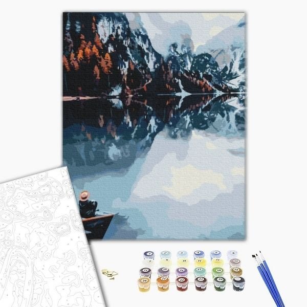 Pictură pe numere 40x50 cm (fără cutie)  –  Toamna pe prim-plan.