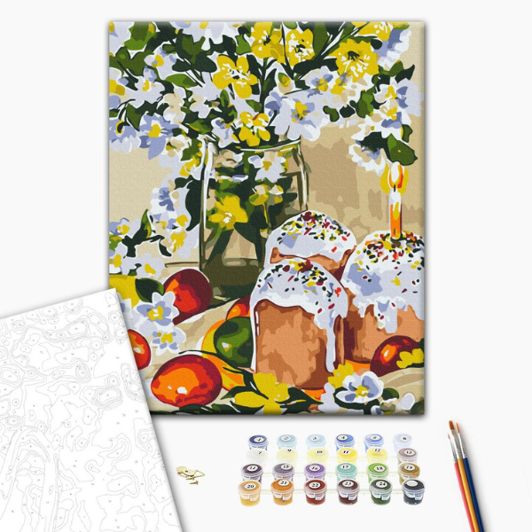 Pictură pe numere 40×50 (în cutie) – Amintiri din copilărie. Karina Zimina