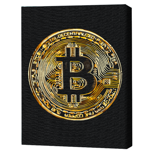 Pictură pe numere 40х50 cm (fără cutie)  – Bitcoin