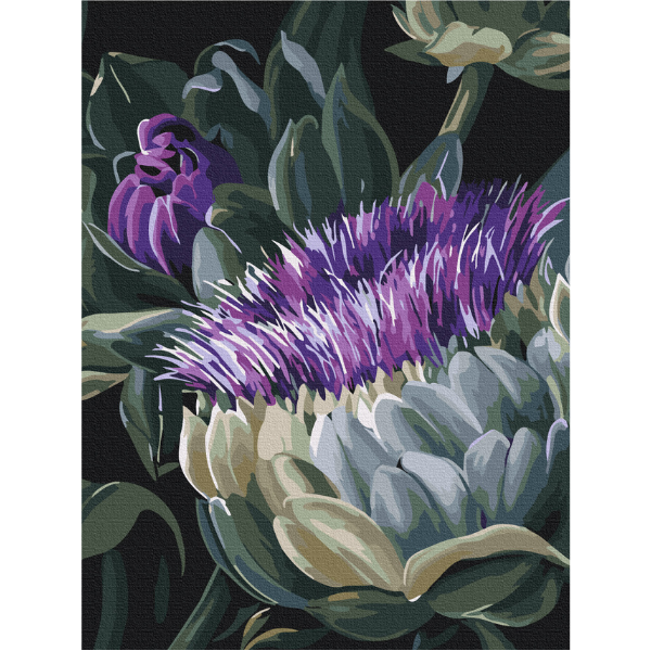 Pictură pe numere 40×50 (fără cutie) – Flori ciudate, Yana Biluhina