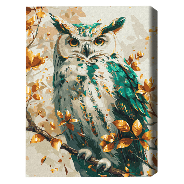Cumpara  Creativitate/Logică - Pictură pe numere 40×50 (în cutie) – Bufniță ..
