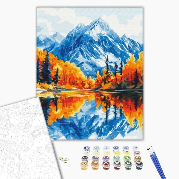 Pictură pe numere 40х50 cm (fără cutie) – Toamna în munți
