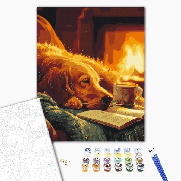 Pictură pe numere 40*50 сm (fără cutie) – Căldura serii.