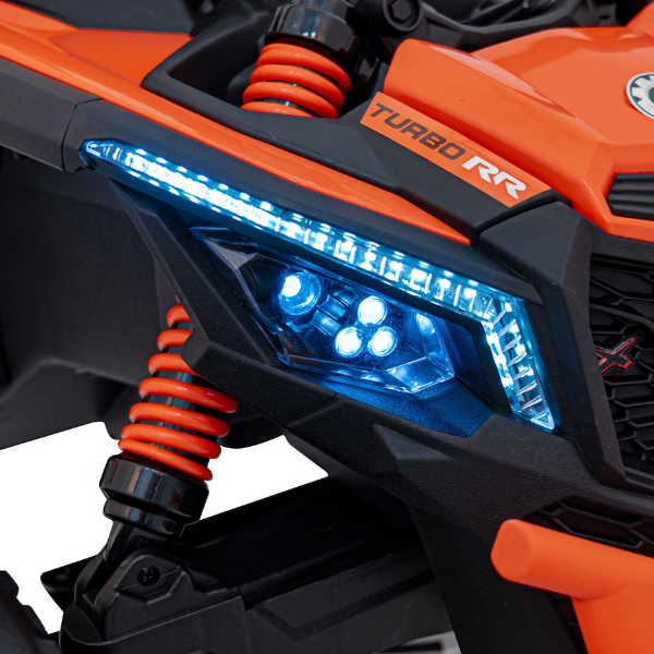 Машина Can-Am Maverick, Аккумулятор 12V10AH, 4 мотора 35W, EVA колеса, кожаные сидения