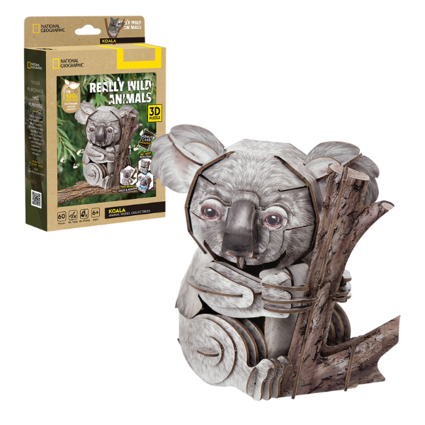 3D puzzle "Koala", 60 elemente