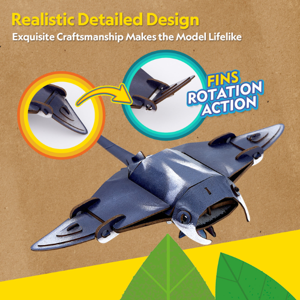 3D puzzle "Manta", 53 elemente