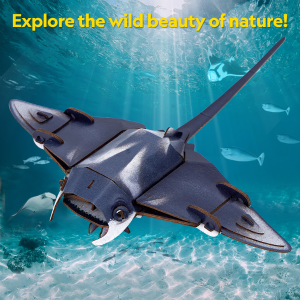 3D puzzle "Manta", 53 elemente