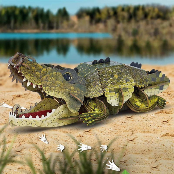 3D пазл "Крокодил", 54 элементов