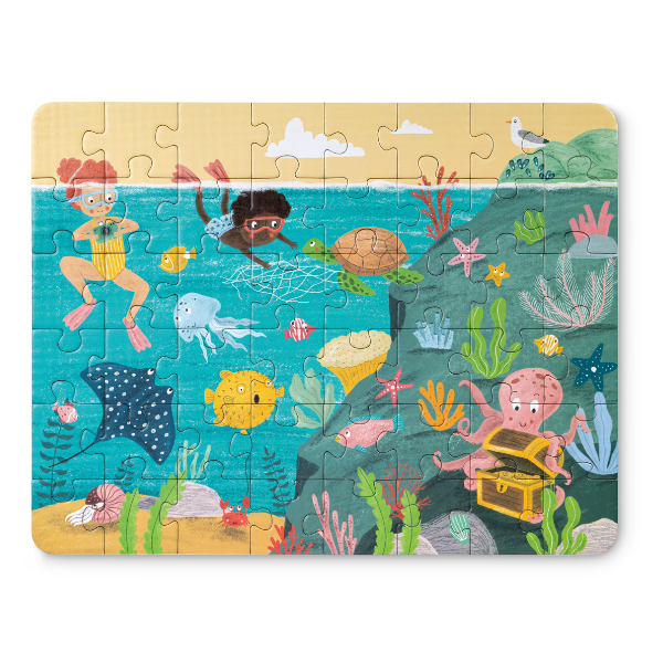 Set puzzle 3 în 1 "Prietenii Oceanului"