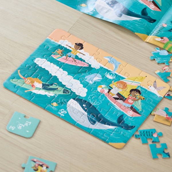 Set puzzle 3 în 1 "Prietenii Oceanului"