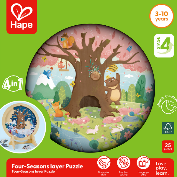 Пазл "Времена года" (10+12+16+18 эл.)