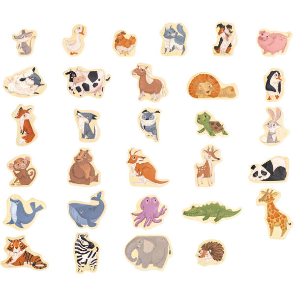 Set de figurine magnetice „Animale”