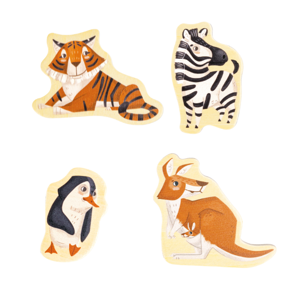 Set de figurine magnetice „Animale”