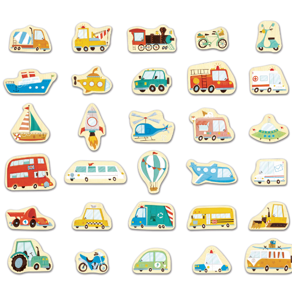 Set de figurine magnetice „Transport”
