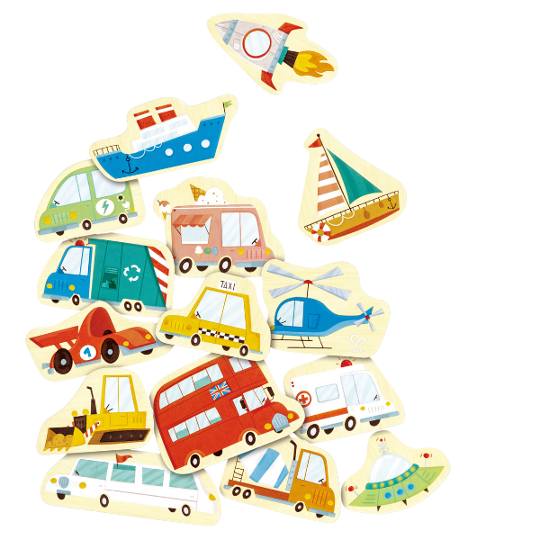 Set de figurine magnetice „Transport”