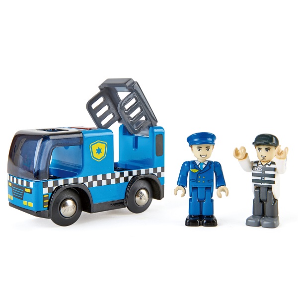 Mașină de poliție cu sirenă