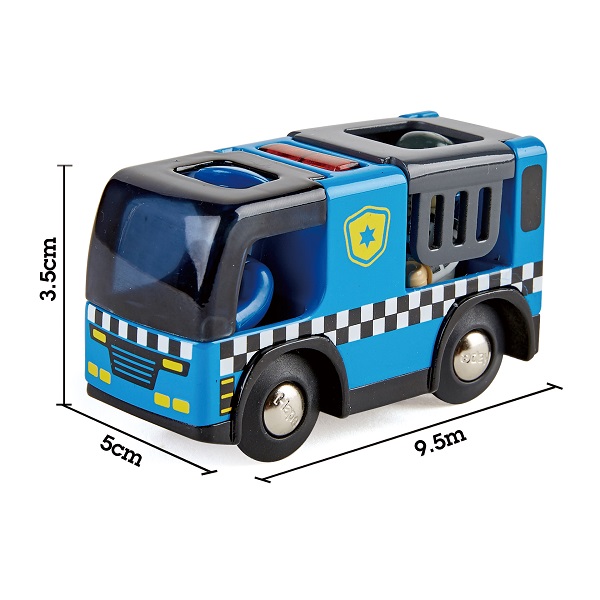 Mașină de poliție cu sirenă