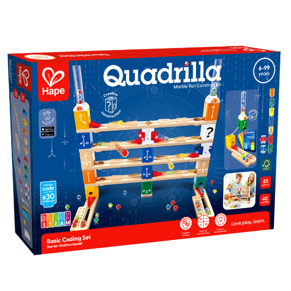 Set de construcție și labirint Quadrilla „Baza de codificare”, 125 elem.