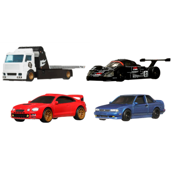Hot Wheels Set de colecție din 4 automobile Premium Collector Set cu 4 vehicule (as.)