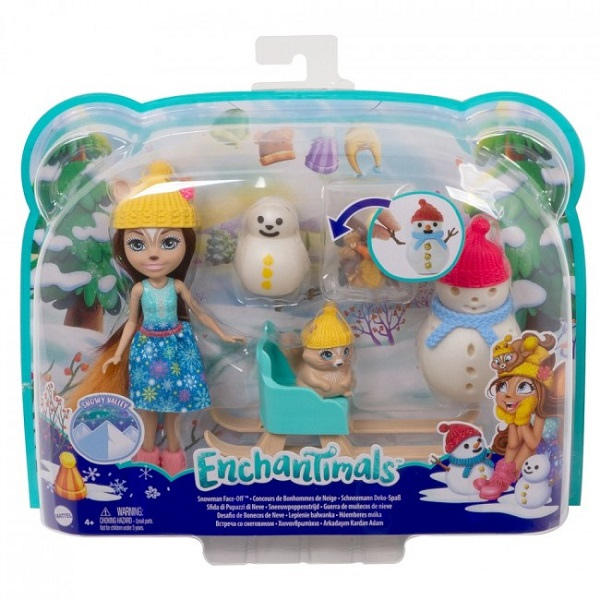 Enchantimals Set "Veverițe și Oameni de zăpadă"