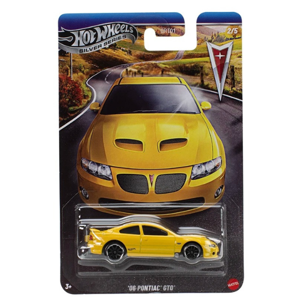 1:64 Hot Wheels Set de mașinuțe colecționabile – Pontiac 100 ani, (as.)