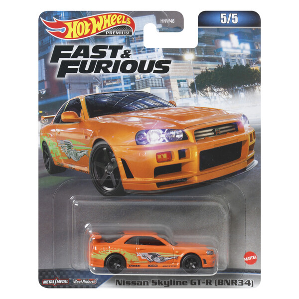 Hot Wheels Mașina din colecția Premium Fast & Furios 5 modele