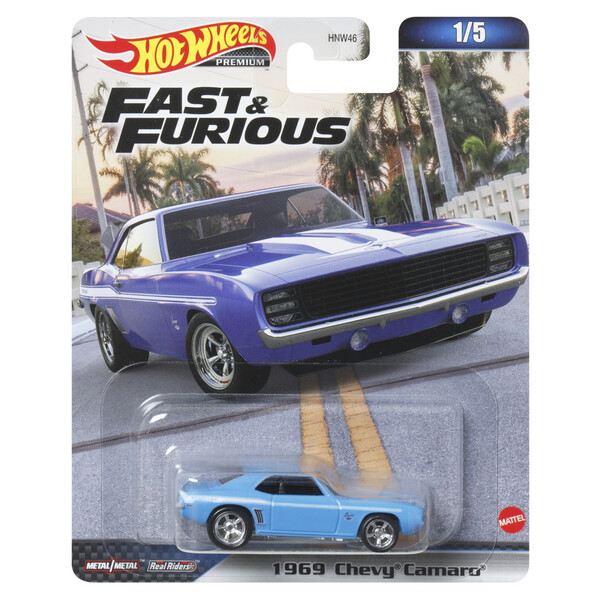 Hot Wheels Mașina din colecția Premium Fast & Furios 5 modele